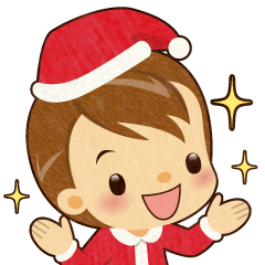 【LINEスタンプ】サンタクロースとクリスマスの子供たち