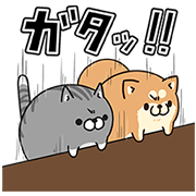 【無料スタンプ】LINE LIVE×ボンレス犬＆猫コラボ